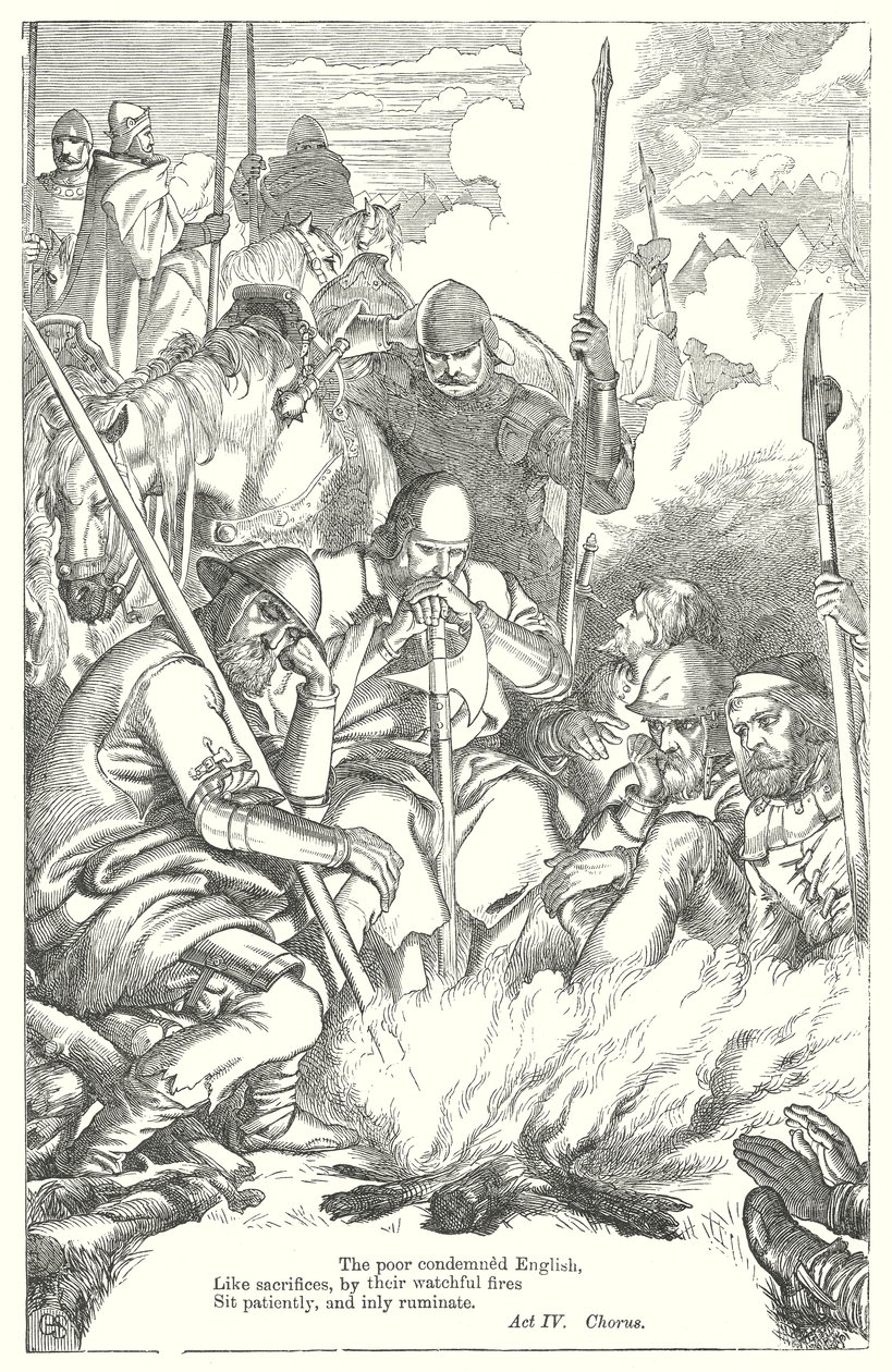 Král Jindřich V. (rytina) od Henry Courtney (after) Selous