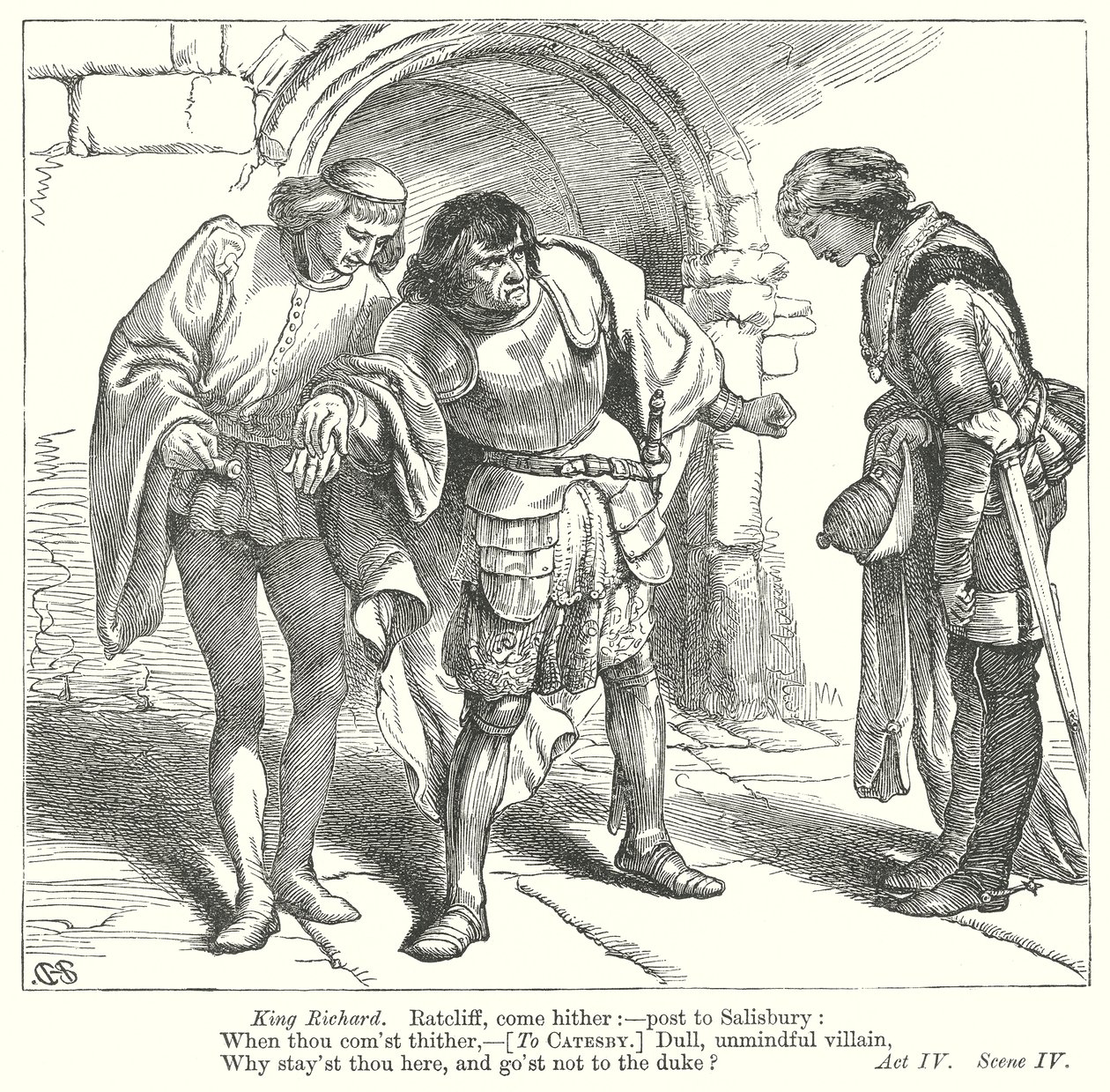 Král Richard III (rytina) od Henry Courtney (after) Selous