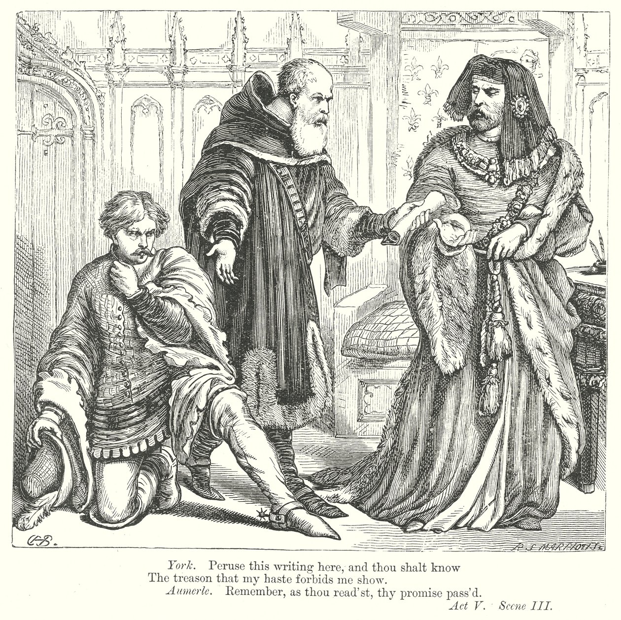 Král Richard II (rytina) od Henry Courtney (after) Selous
