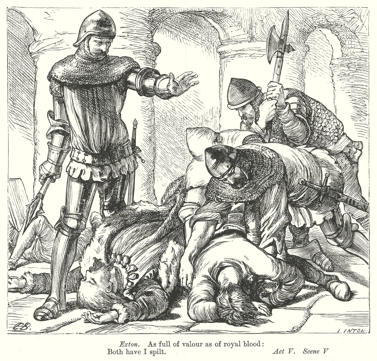 Král Richard II (rytina) od Henry Courtney (after) Selous