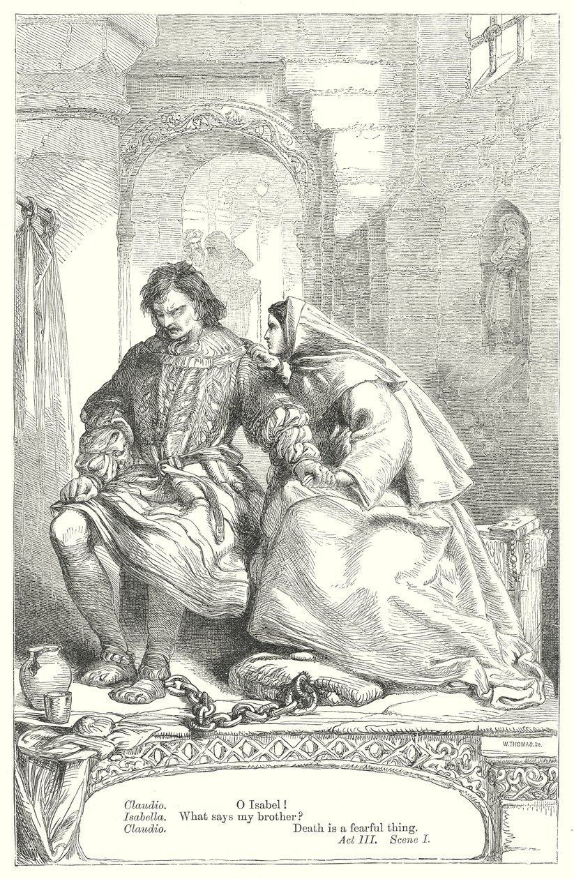 Míra za míru (rytina) od Henry Courtney (after) Selous