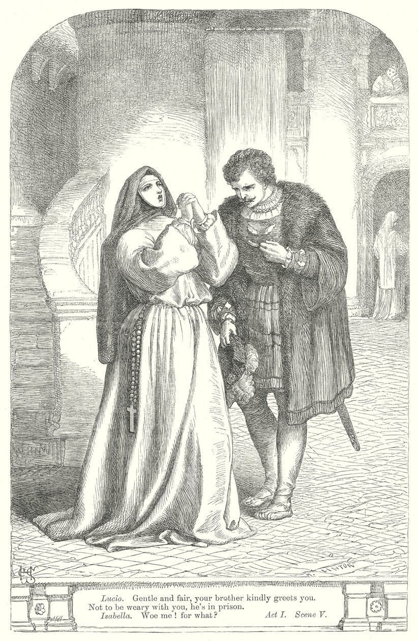 Míra za míru (rytina) od Henry Courtney (after) Selous