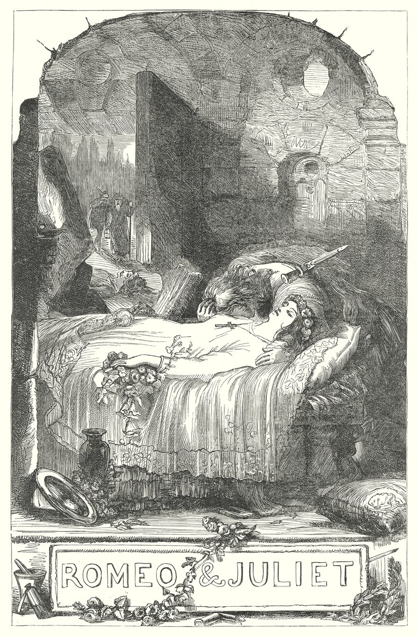 Romeo a Julie (rytina) od Henry Courtney (after) Selous