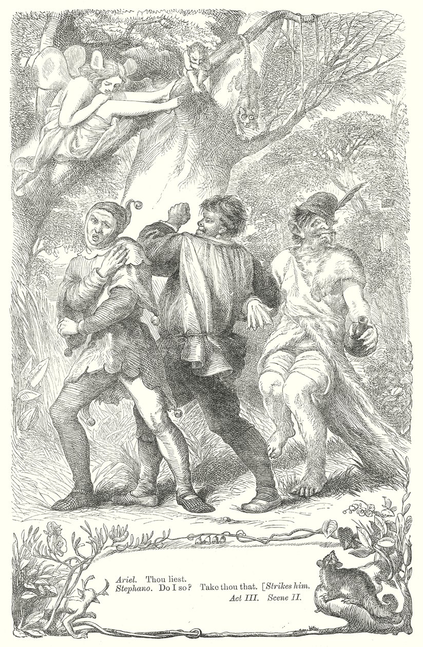 Bouře (rytina) od Henry Courtney (after) Selous