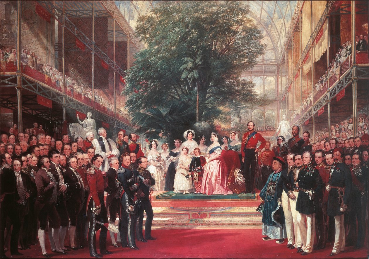 Královna Viktorie slavnostně otevřela Velkou výstavu v Hyde Parku od Henry Courtney Selous