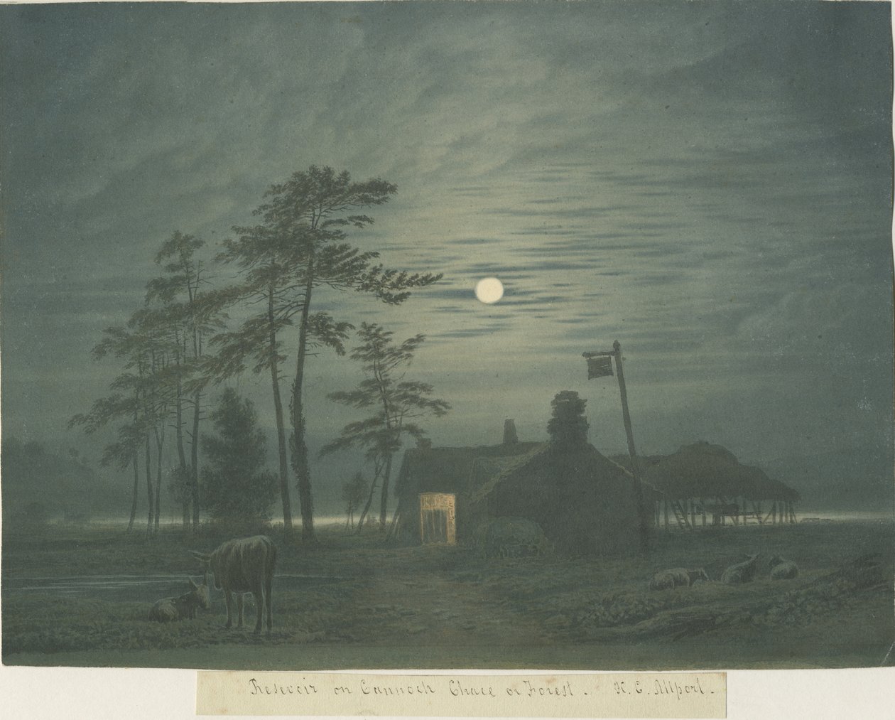 Cannock Chase: malířství, nd [1788-1855] od Henry Curzon Allport