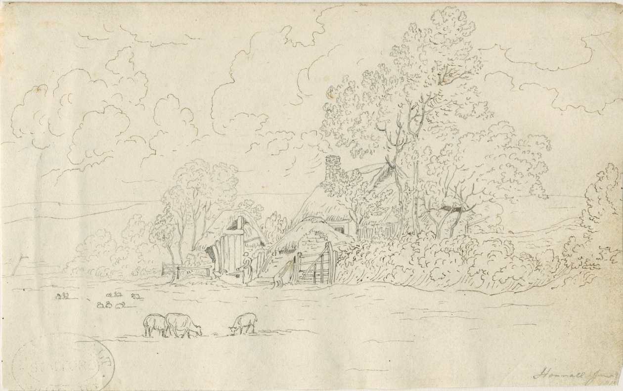 Stonnall Church: kresba perem, 20. června 1813 od Henry Curzon Allport