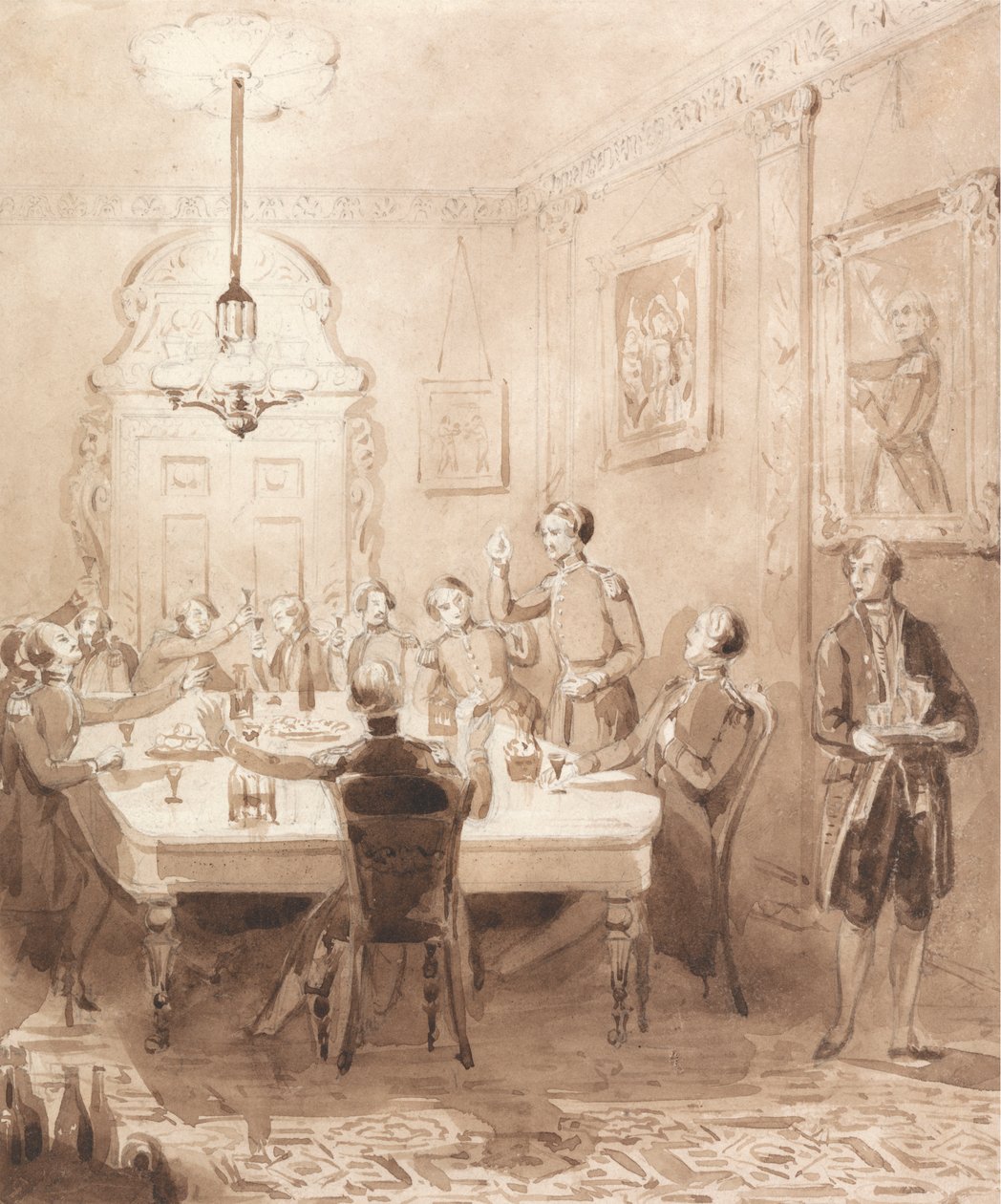 Život šlechtice: Scéna Sedmá - The Mess Room od Henry Dawe