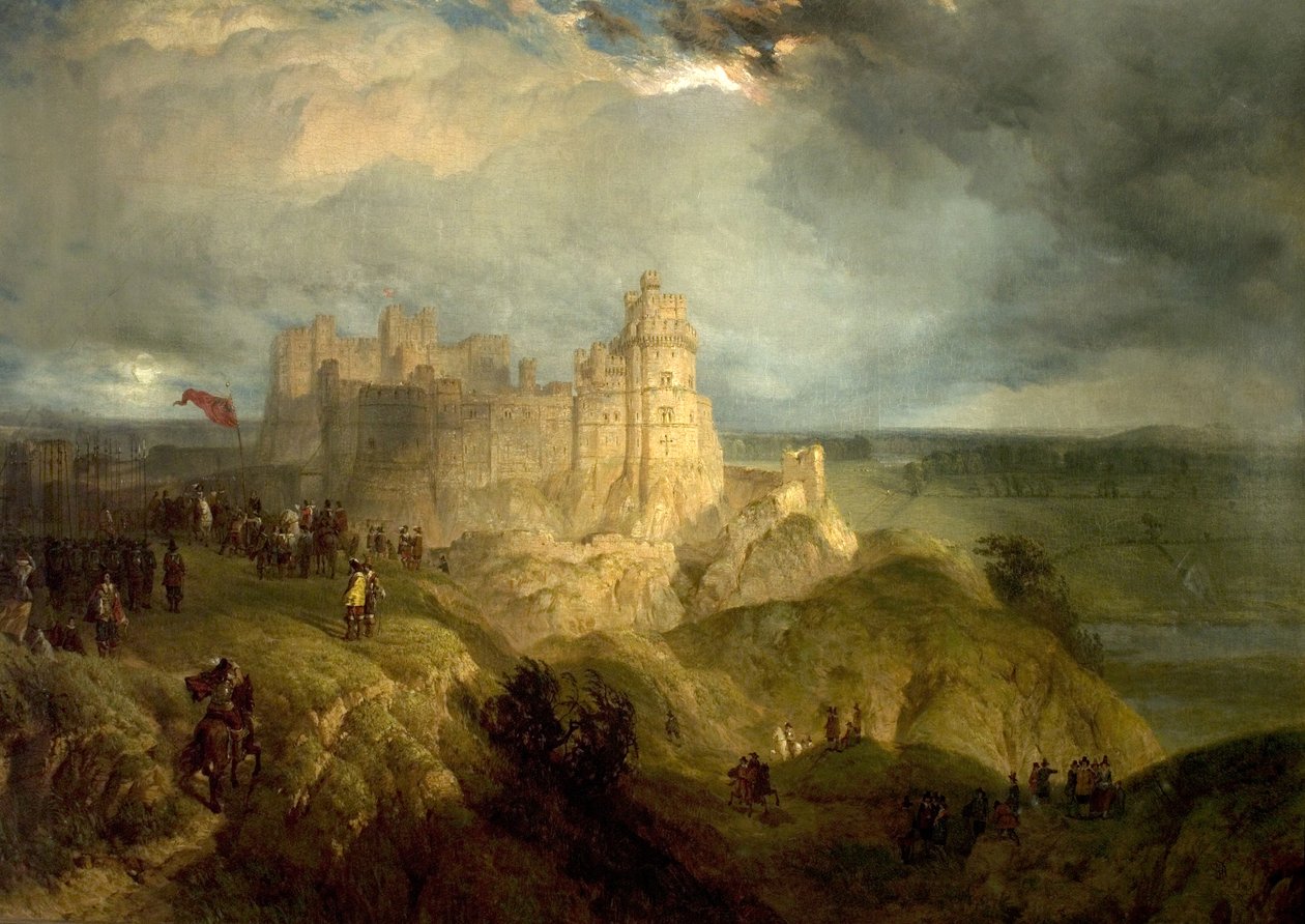 Nottinghamský hrad od Henry Dawson