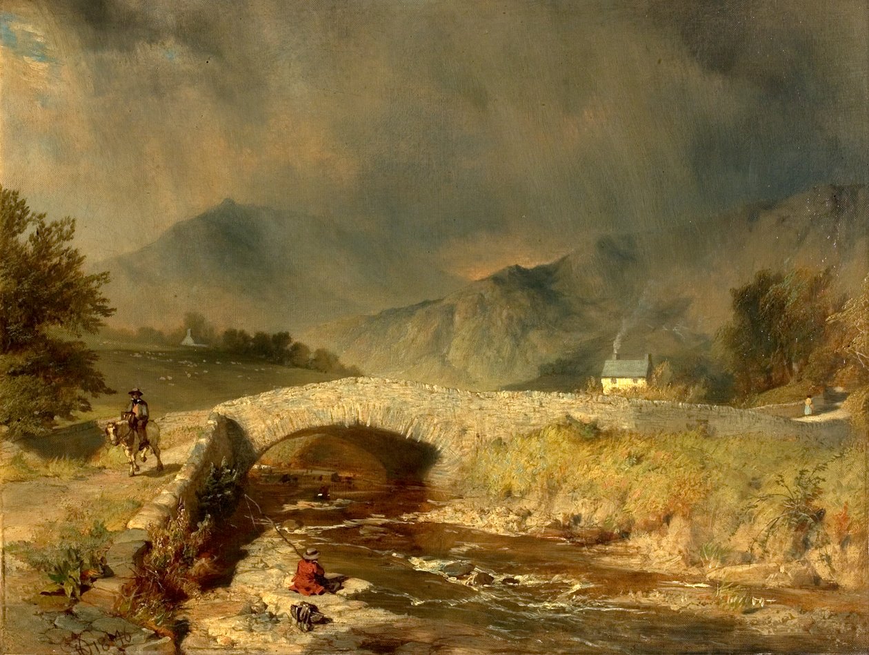 Bouřlivé počasí poblíž Ambleside, Cumbria, 1846 od Henry Dawson