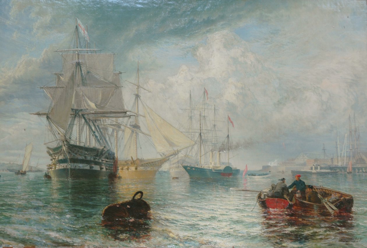 Lordi admirality na návštěvě Sheerness, 1866 od Henry Dawson