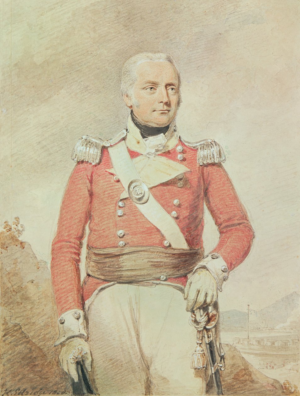 Generálmajor Patrick McKenzie, 1808 od Henry Edridge