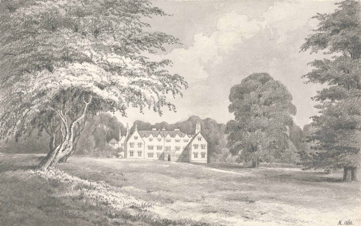 Oakley Hall od Henry Edridge