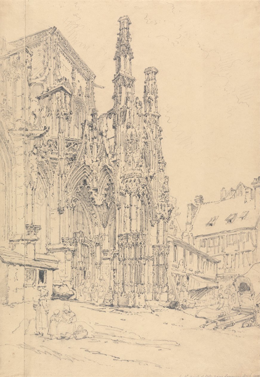 Jižní veranda Notre Dame, Louviers od Henry Edridge