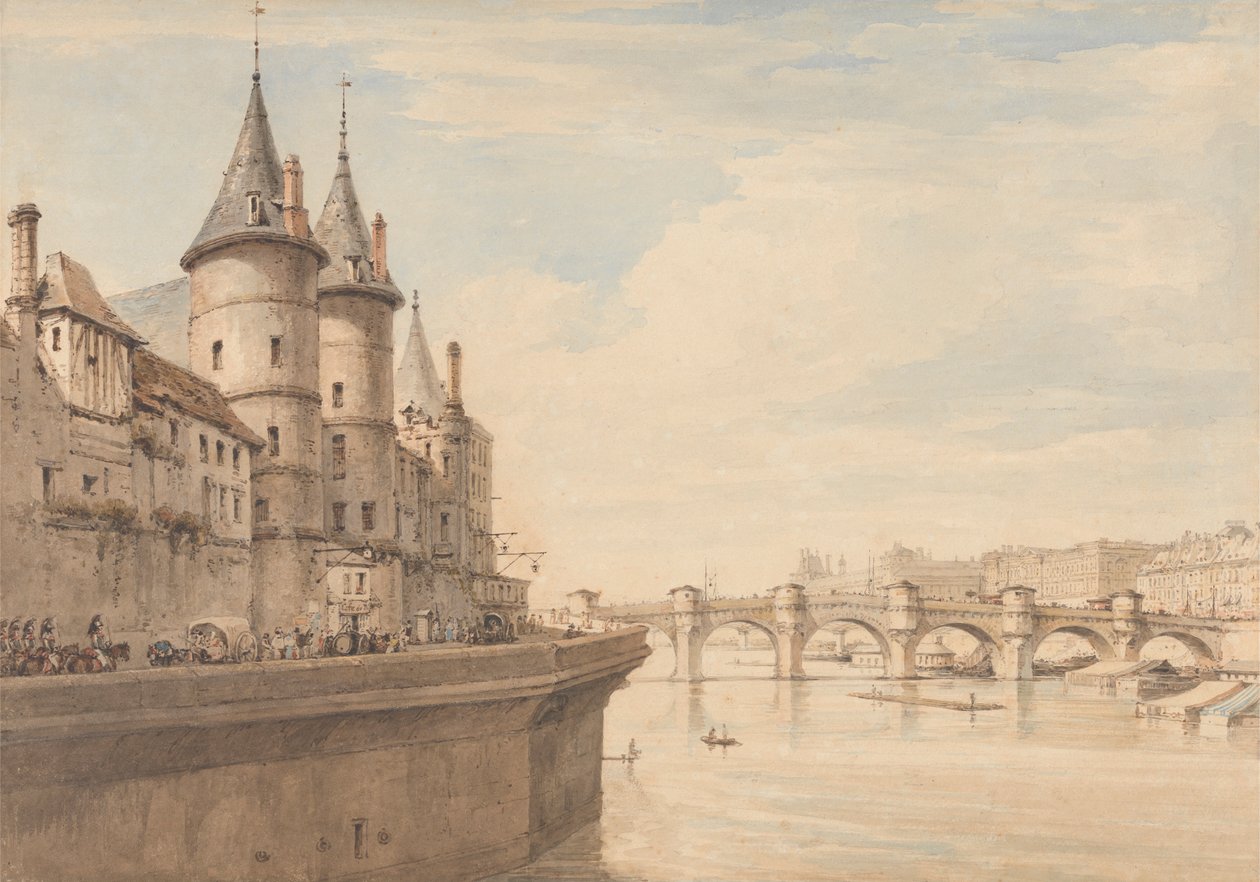 Conciergerie, Paříž od Henry Edridge