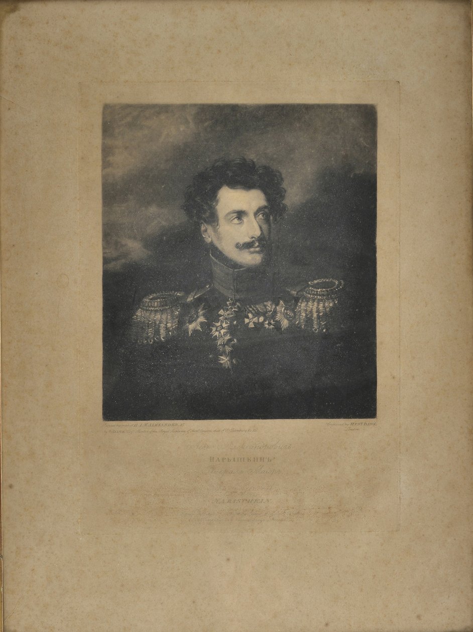 Portrét generála Lva Alexandroviče Naryškina 1785-1846 od Henry Edward Dawe