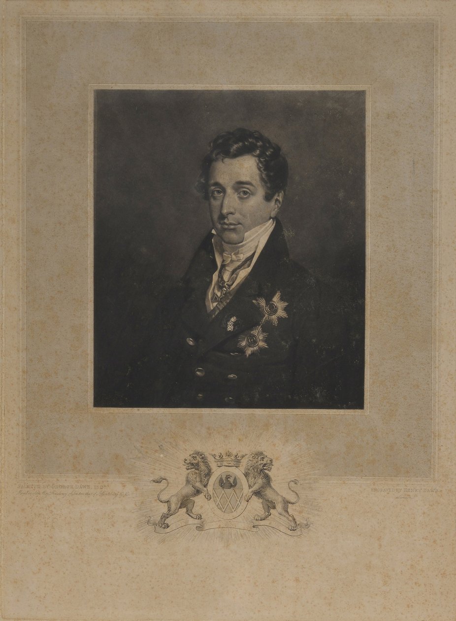 Portrét Kyrilla Alexandroviče Naryškina 1786-1838 od Henry Edward Dawe