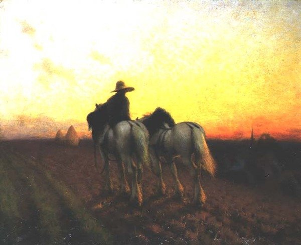Návrat při západu slunce od Henry Edward Detmold