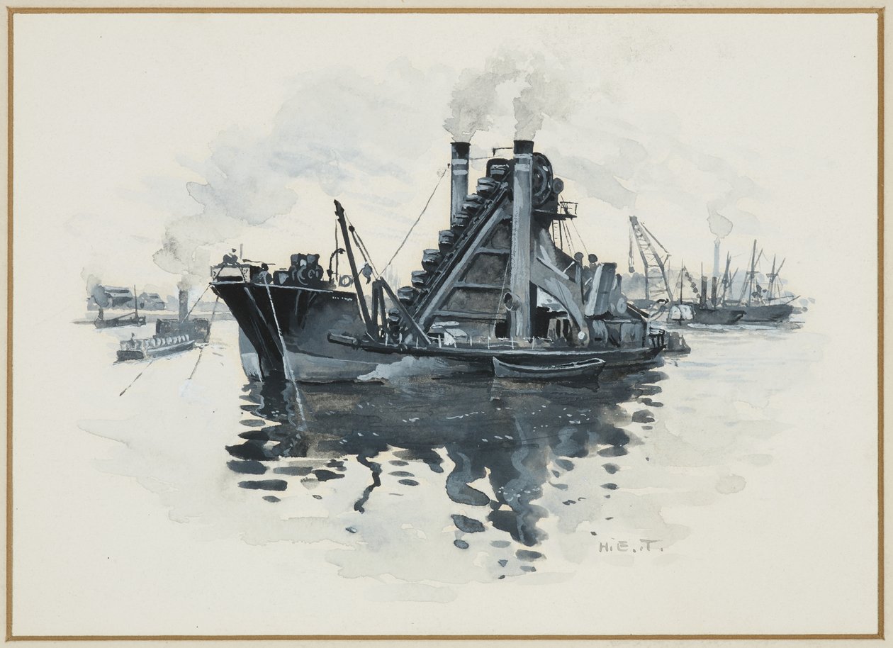 Bagr v Salford Docks od Henry Edward Tidmarsh