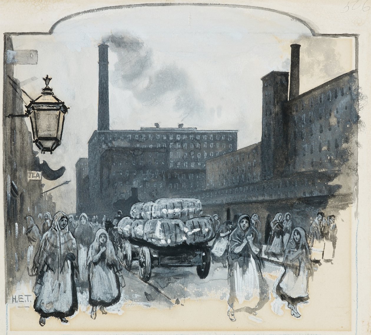 Cotton Mills, Bradford Road od Henry Edward Tidmarsh