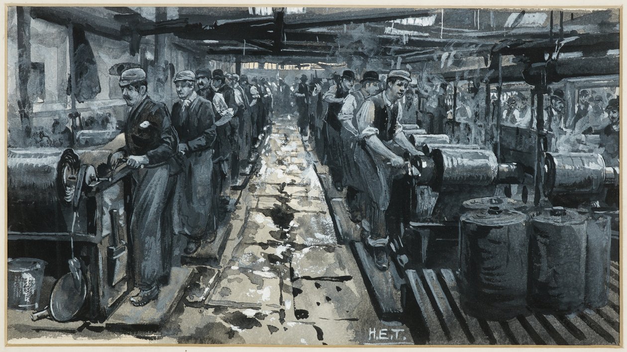 Väritalo Worrallin tehtaalla od Henry Edward Tidmarsh