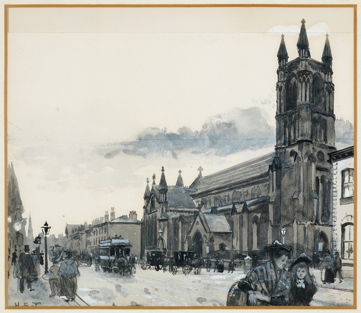 Kostel Nejsvětější Trojice, Stretford Road od Henry Edward Tidmarsh