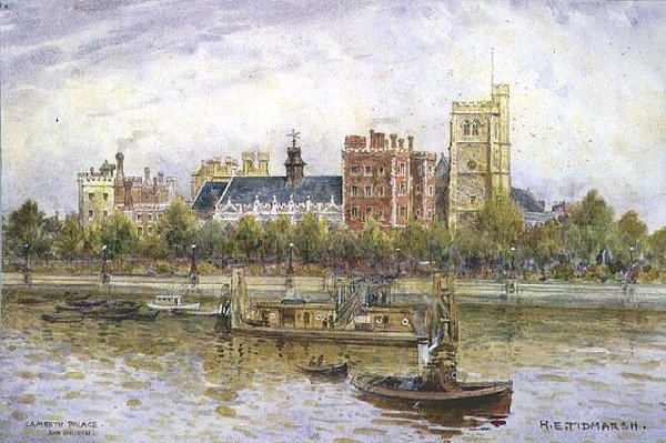 Lambethský palác a kostel od Henry Edward Tidmarsh
