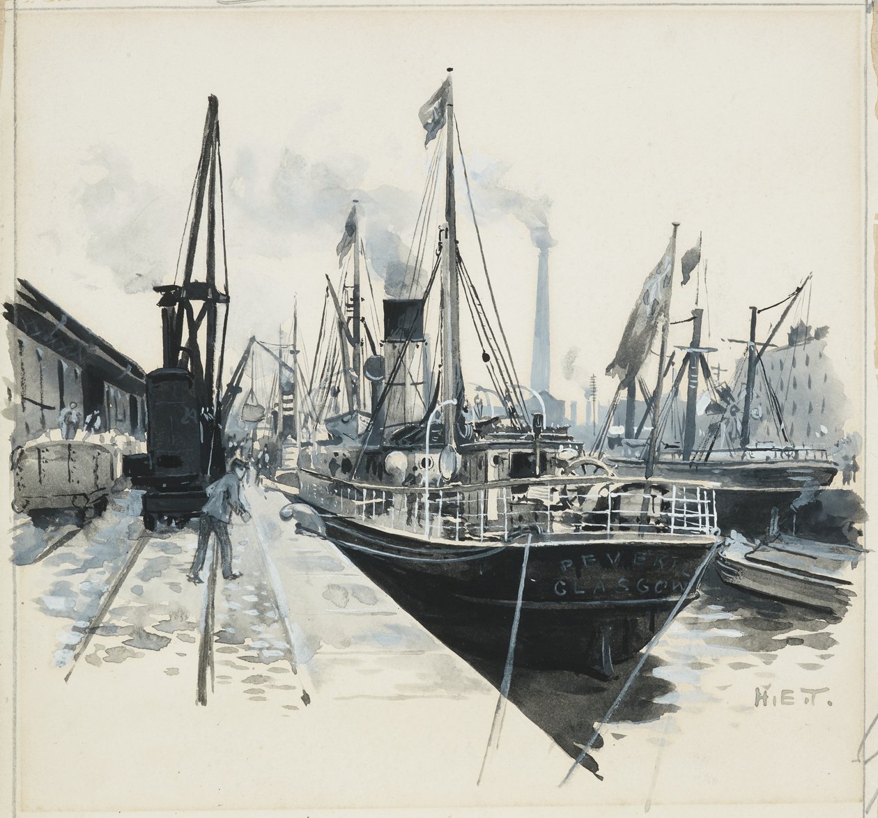 Načítání v Pomona Dock od Henry Edward Tidmarsh