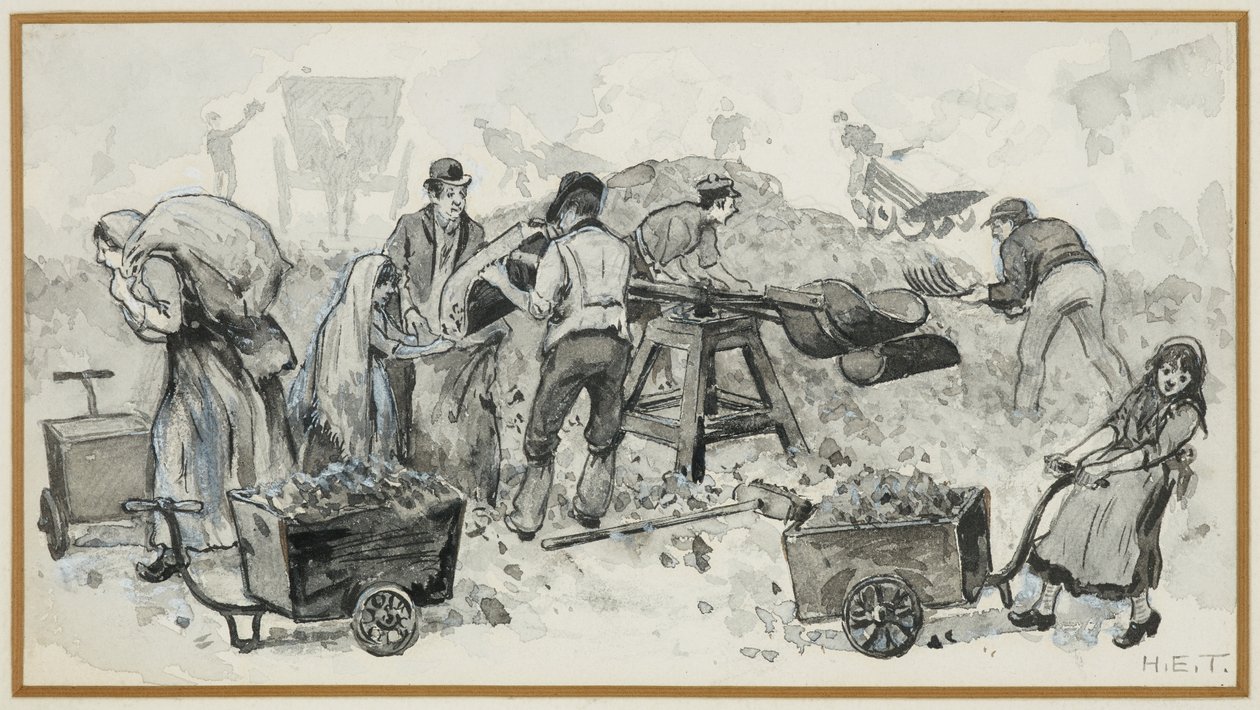 Prodej koksu v plynárně od Henry Edward Tidmarsh