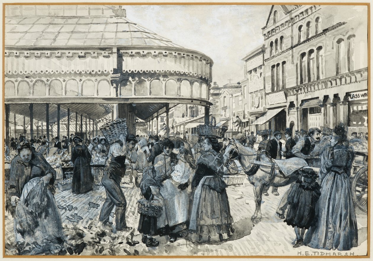 Smithfield Market Oak Streetiltä od Henry Edward Tidmarsh