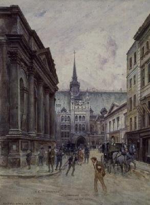 Židovstvo svatého Vavřince a cechovní síň od Henry Edward Tidmarsh