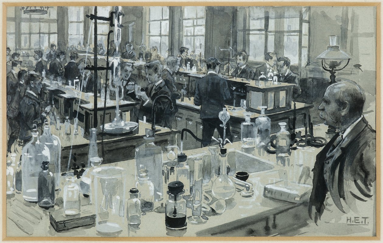 Chemická laboratoř, Gymnázium od Henry Edward Tidmarsh