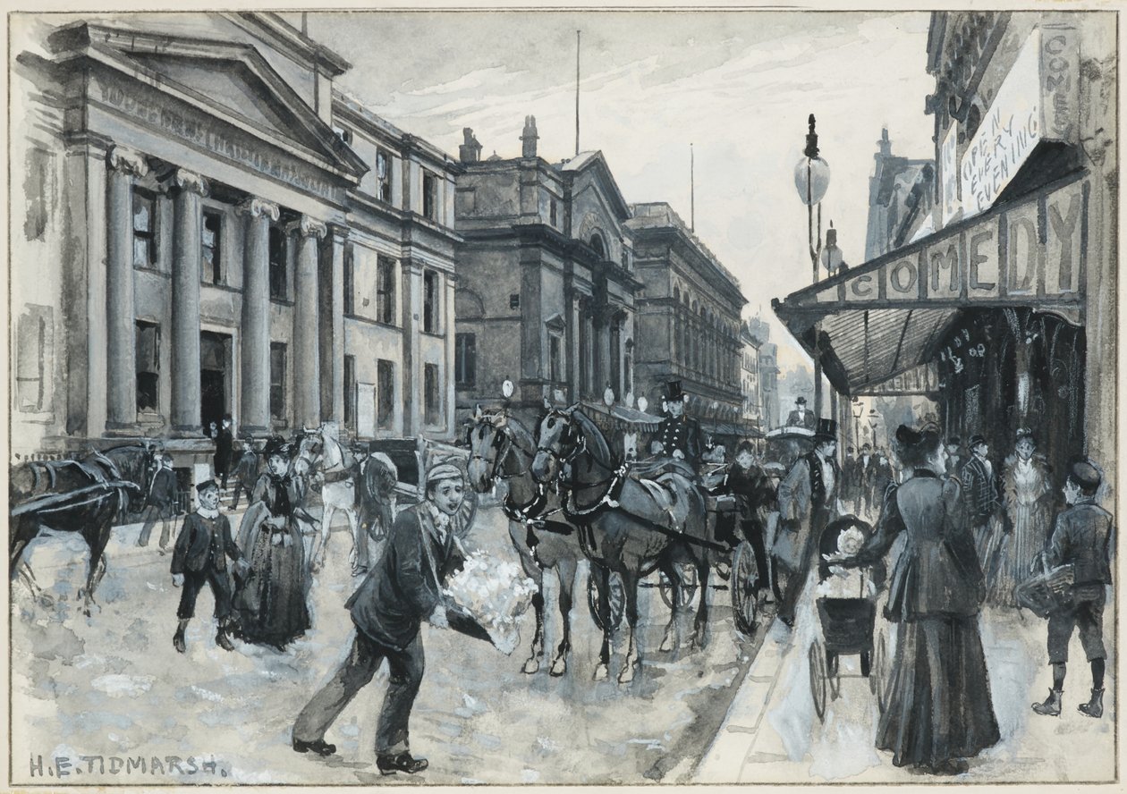 Y.M.C.A. Královské divadlo a Divadlo komedie od Henry Edward Tidmarsh