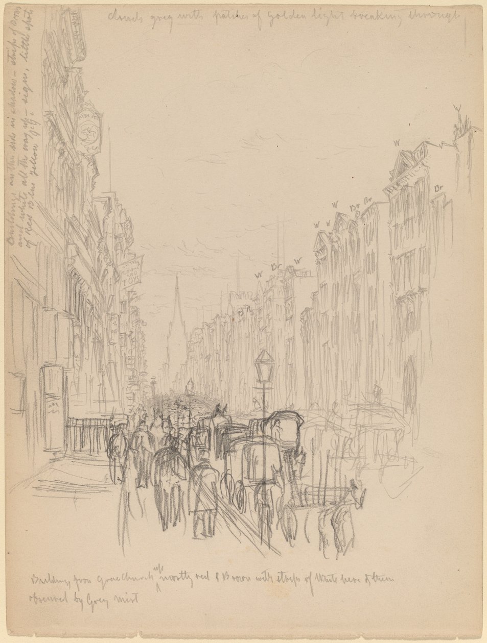 Budova Fifth Avenue z kostela Grace od Henry Farrer