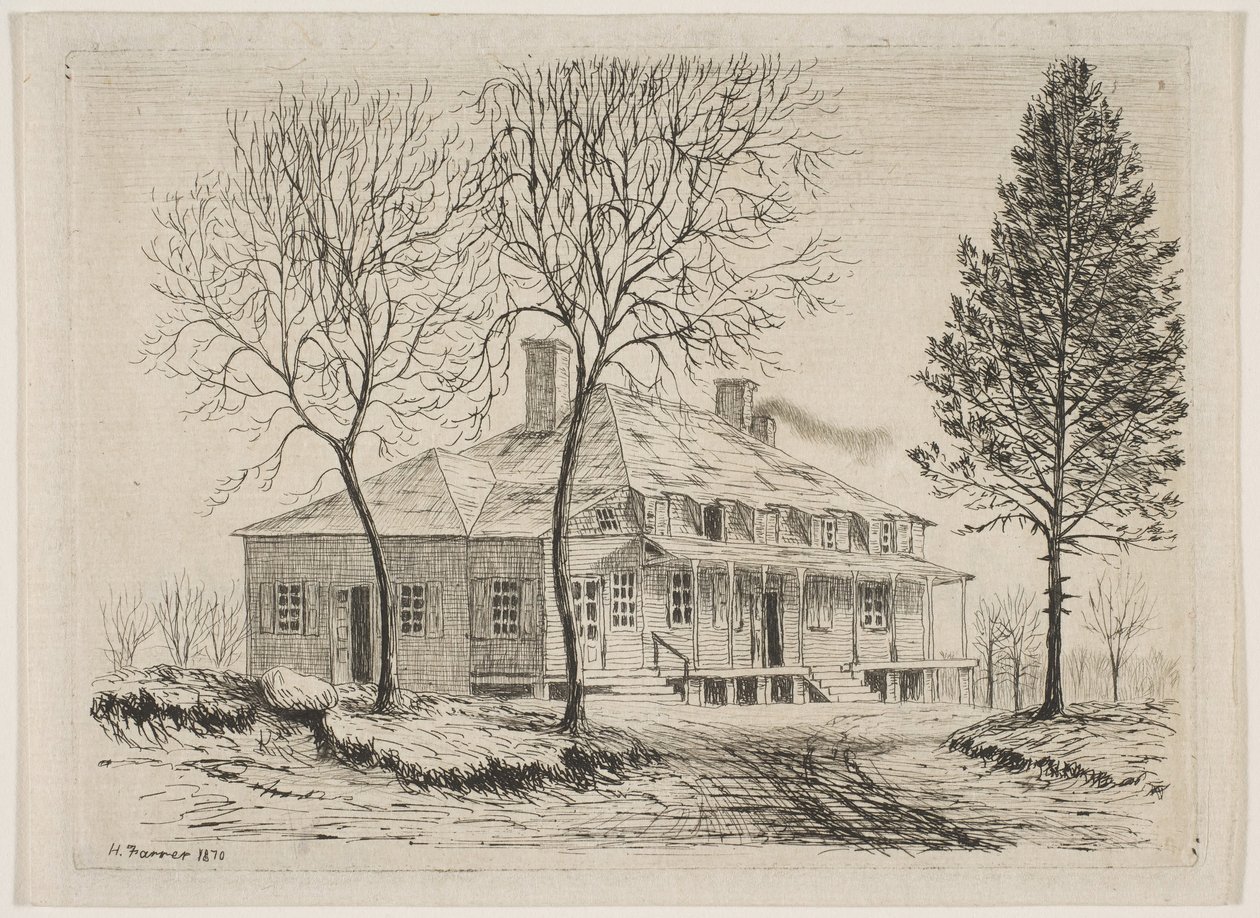 Somerindyck House ze Scenes of Old New York, 1870. od Henry Farrer
