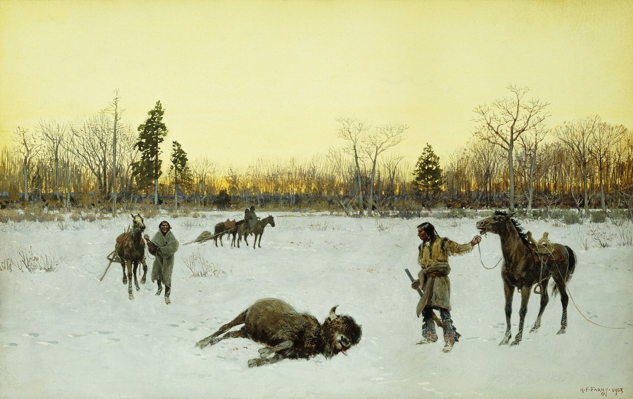 Šťastná střela, 1903 od Henry Francois Farny