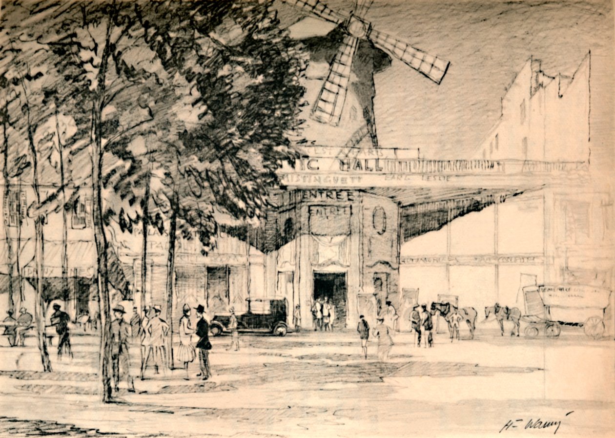 Le Moulin Rouge Dead opravdu je Pierrots candle., c1927, 1927 od Henry Franks Waring