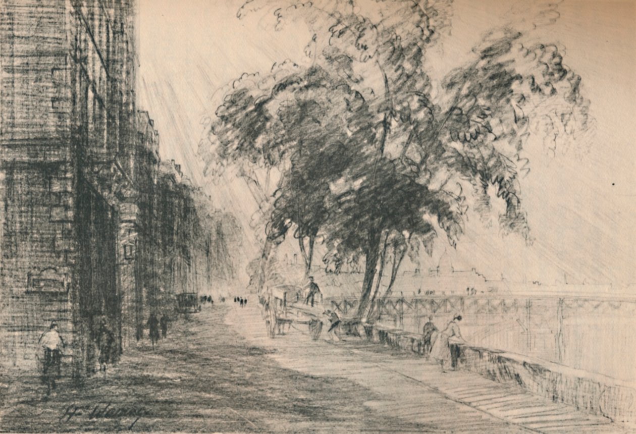 Ze všech pařížských ulic je nejzajímavější Seina, kolem roku 1927, 1927 od Henry Franks Waring