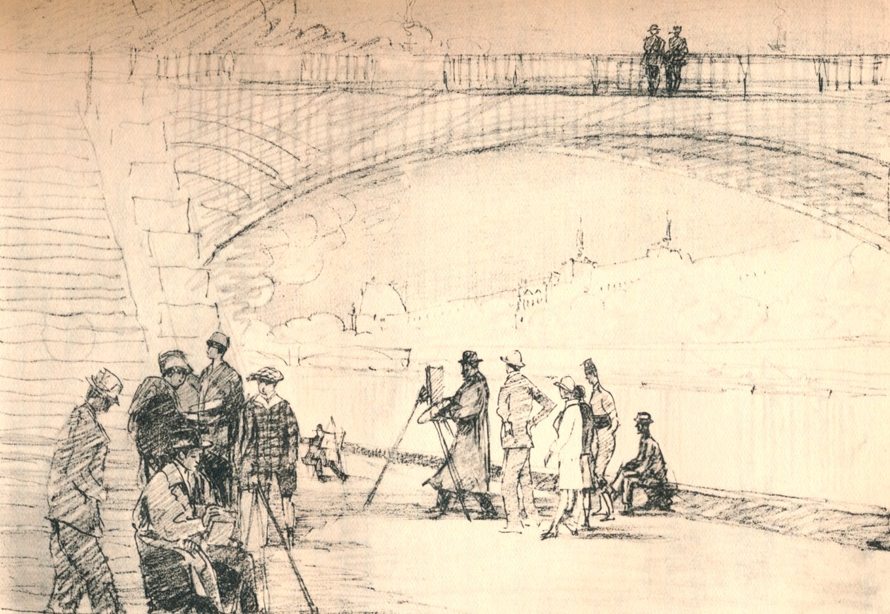 První pařížskou silnicí byla její řeka, c1927, 1927 od Henry Franks Waring