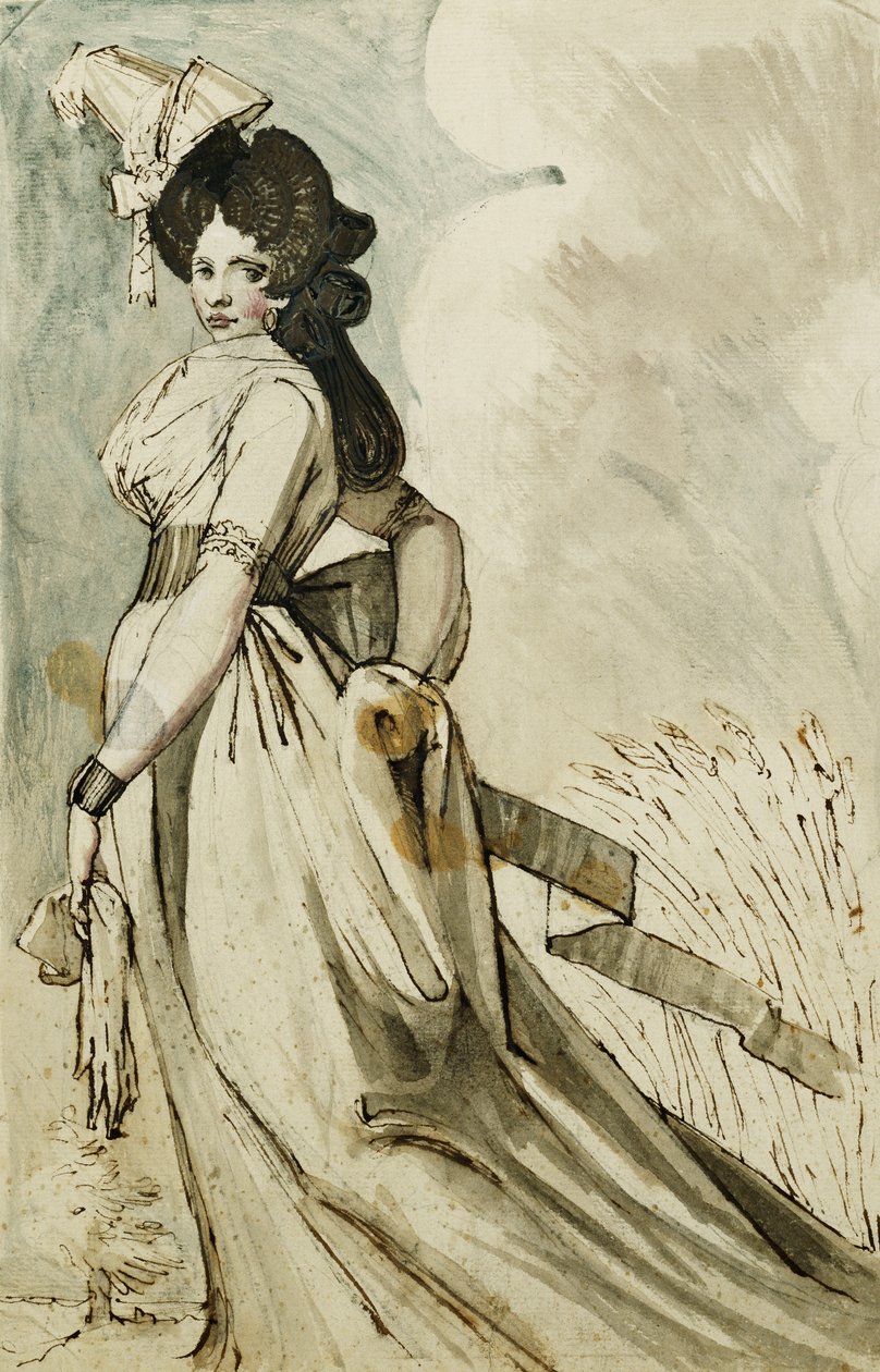 Dáma na procházce, od Johann Heinrich Füssli