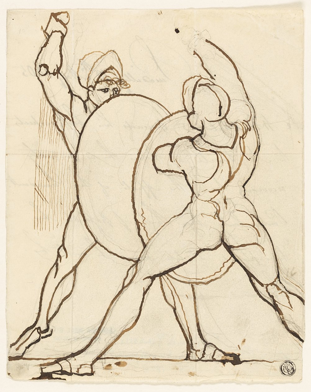 Boj dvou Řeků od Johann Heinrich Füssli