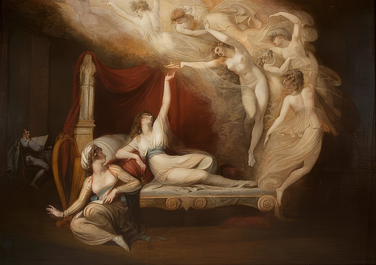 Vize Kateřiny Aragonské. 1781 od Johann Heinrich Füssli