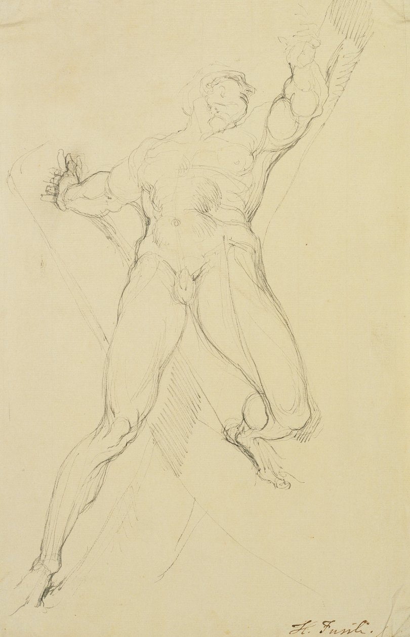 Haman, po Michelangelovi, od Johann Heinrich Füssli