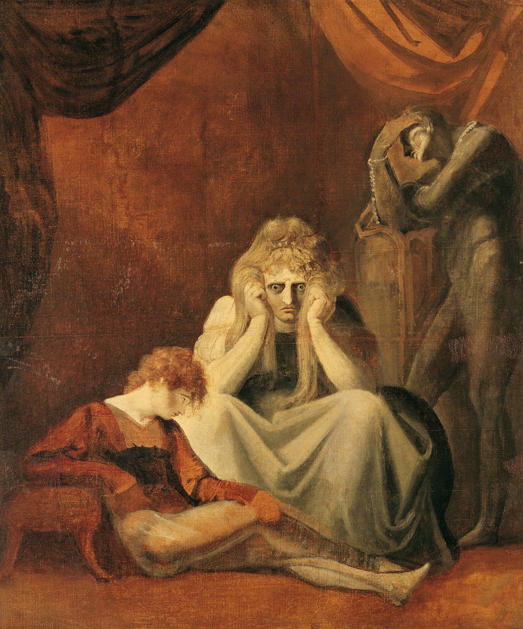 „Tady já a Sorrow sedí“, dějství II Scéna I „Král John“ od Williama Shakespeara (1564-1616) 1783 od Johann Heinrich Füssli