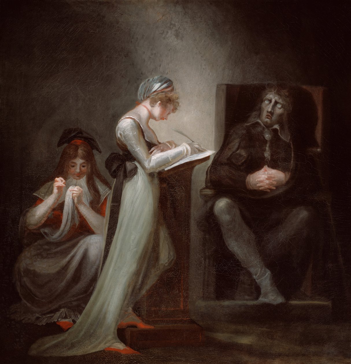 Milton diktuje své dceři, 1794. od Johann Heinrich Füssli