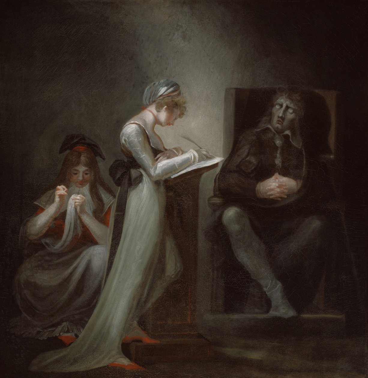 Milton diktuje své dceři, 1794 od Johann Heinrich Füssli