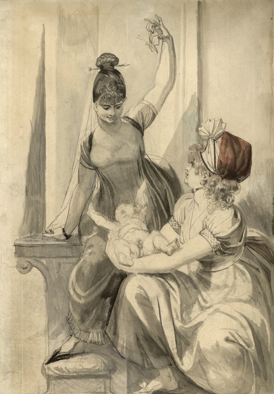 Matka a její rodina na venkově, 1806-1807 od Johann Heinrich Füssli