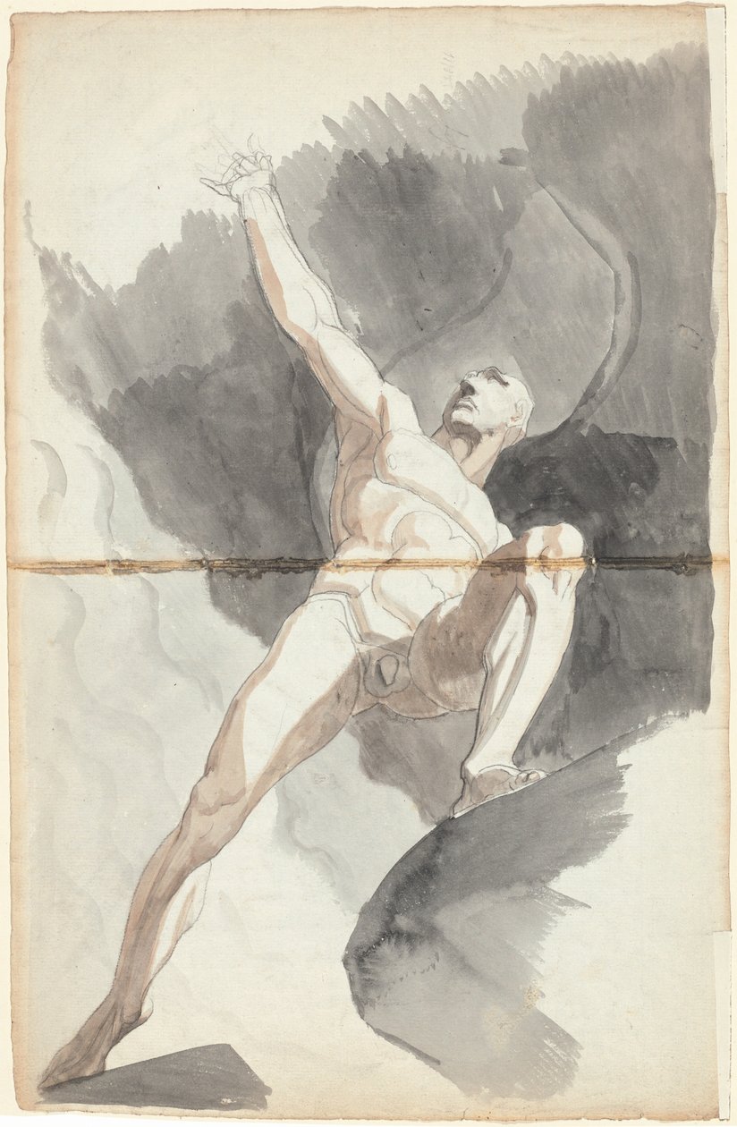 Satan vzdorující nebeským mocnostem od Johann Heinrich Füssli