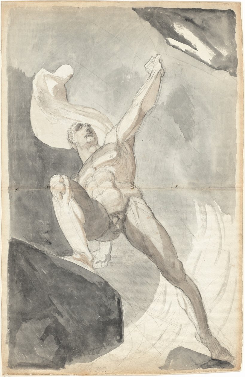 Satan vzdorující nebeským mocnostem od Johann Heinrich Füssli