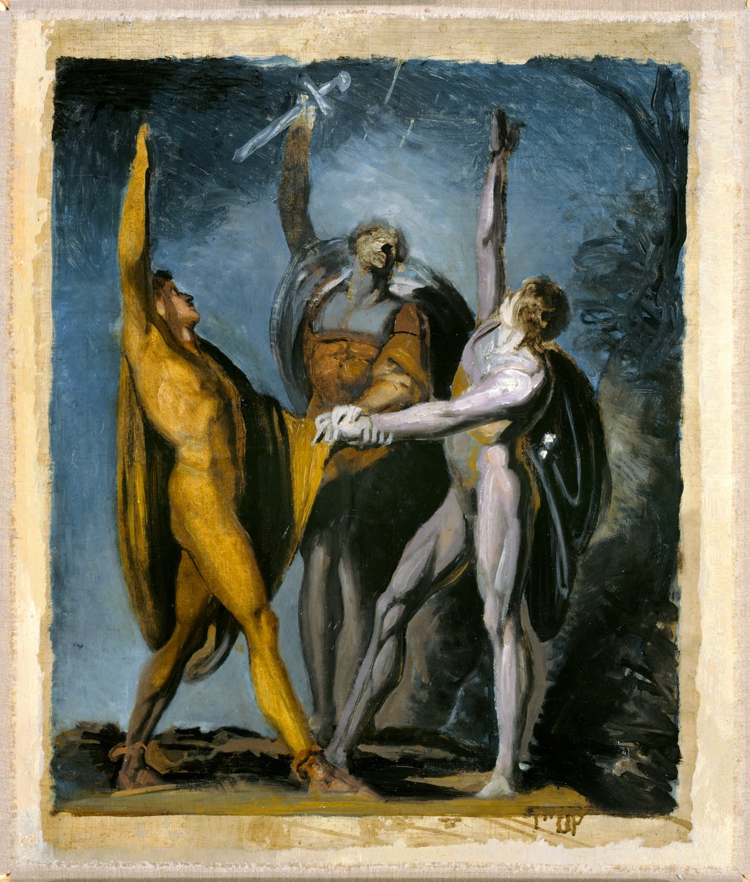 Náčrt pro přísahu na Rütli, ženská postava od Johann Heinrich Füssli